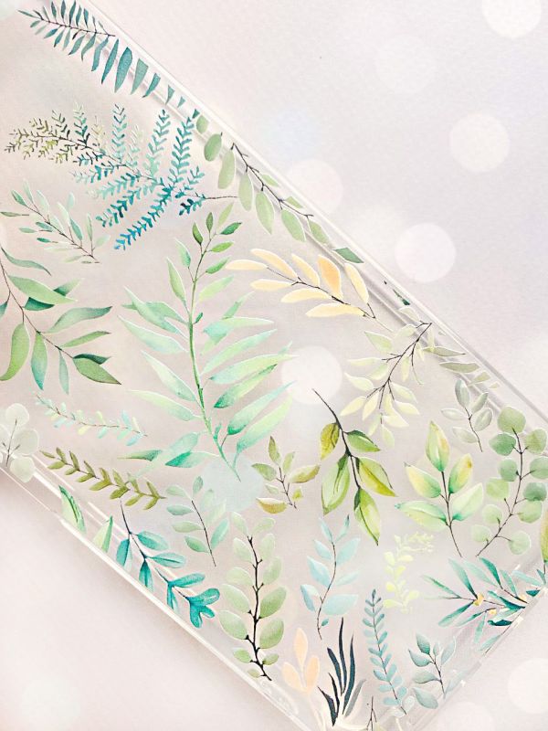 Прозорий чохол на Samsung Galaxy A50 (2019) A505/A30s :: Рослинний фон (принт 377)