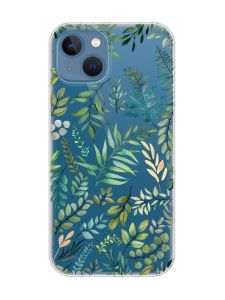 Прозорий чохол на Apple iPhone 13 :: Рослинний фон (принт 377)