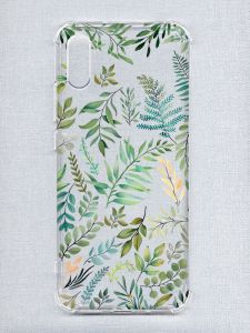 Чохол з потовщеними кутами на Xiaomi Redmi 9A :: Рослинний фон (принт 377)