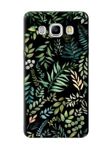 Матовий чорний чохол на Samsung Galaxy J5(2016) J510 :: Рослинний фон (принт 377)