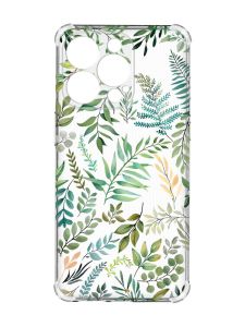 Чохол із потовщеними кутами на iPhone 15 Pro Max :: Рослинний фон (принт 377)