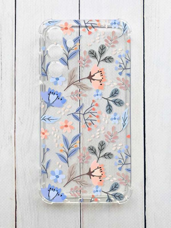 Чохол з потовщеними кутами на Samsung Galaxy A25 (A256) :: Квітковий фон (принт 371)