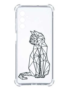 Чохол з потовщеними кутами на Samsung Galaxy M14 :: Котик (принт 124)