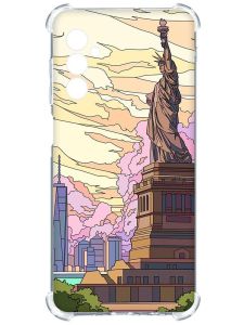 Чохол з потовщеними кутами на Samsung Galaxy M14 :: Статуя Свободи (принт 331)