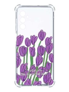 Чохол з потовщеними кутами на Samsung Galaxy M14 :: Тюльпани (принт 265)