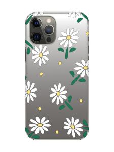 Прозорий чохол на iPhone 12 Pro Max :: Ромашки (принт 368)