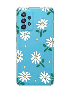 Прозорий чохол на Samsung Galaxy A52 :: Ромашки (принт 368)