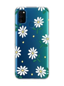 Прозорий чохол на Samsung Galaxy M30s/M21 :: Ромашки (принт 368)