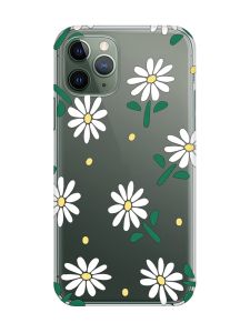 Прозорий чохол на iPhone 12 / 12 Pro :: Ромашки (принт 368)