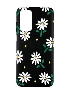Матовий чорний чохол на Xiaomi Redmi Note 11 4G :: Ромашки (принт 368)