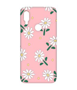 Матовий рожевий чохол на Xiaomi Redmi Note 7/7 Pro :: Ромашки /принт 368/