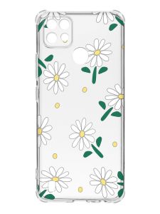 Чохол з потовщеними кутами на Realme C21 :: Ромашки (принт 368)