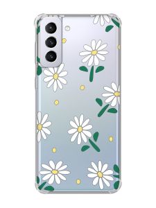 Чохол з потовщеними кутами на Samsung Galaxy S21 Plus :: Ромашки (принт 368)
