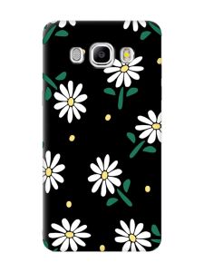 Матовий чорний чохол на Samsung Galaxy J5(2016) J510 :: Ромашки (принт 368)