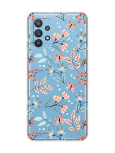 Прозорий чохол на Samsung Galaxy A32 :: Квітковий фон (принт 370)