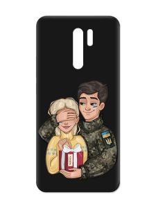 Матовий чорний чохол на Xiaomi Redmi 9 :: Подарунок Перемога (патріотичний принт 178)