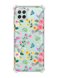 Чохол з потовщеними кутами на Samsung Galaxy M32/A22/M22 4G :: Квітковий фон (принт 369)