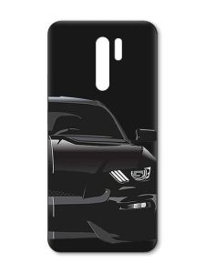 Матовий чорний чохол на Xiaomi Redmi 9 :: Авто чорне (принт 232)