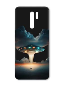 Матовий чорний чохол на Xiaomi Redmi 9 :: Тарілка UFO (принт 241)