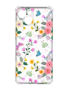 Чохол із потовщеними кутами на iPhone 15 :: Квітковий фон (принт 369)