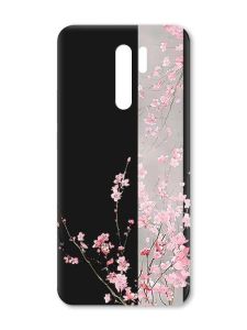 Матовий чорний чохол на Xiaomi Redmi 9 :: Сакура у цвіті (принт 286)