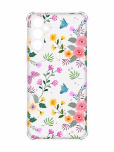 Чохол з потовщеними кутами на Samsung Galaxy A34 5G :: Квітковий фон (принт 369)