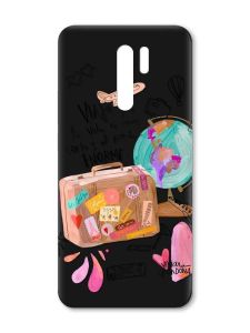 Матовий чорний чохол на Xiaomi Redmi 9 :: Настрій подорожувати (принт 329)