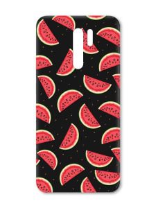 Матовий чорний чохол на Xiaomi Redmi 9 :: Кавуновий фон (принт 344)