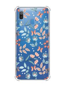 Чохол з потовщеними кутами на Samsung Galaxy A30 (2019) / A20 (2019) :: Квітковий фон (принт 370)
