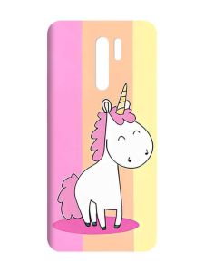 Матовий чохол з чорними боками на Xiaomi Redmi 9 :: Єдиноріг (принт 104)