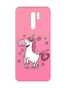 Матовий чохол з чорними боками на Xiaomi Redmi 9 :: Єдиноріг (принт 105)