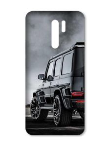 Матовий чохол з чорними боками на Xiaomi Redmi 9 :: Авто чорне (принт 235)