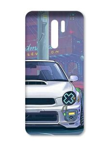 Матовий чохол з чорними боками на Xiaomi Redmi 9 :: Авто аніме (принт 239)