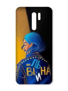 Матовий чохол з чорними боками на Xiaomi Redmi 9 :: Вільна (принт 252)