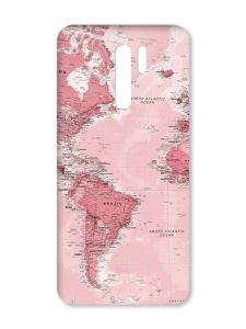 Матовий чохол з чорними боками на Xiaomi Redmi 9 :: Карта. Подорожі (принт 319)