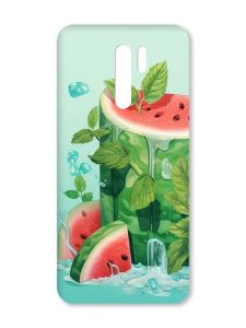 Матовий чохол з чорними боками на Xiaomi Redmi 9 :: Кавуновий айсберг (принт 339)