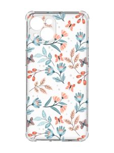 Чохол із потовщеними кутами на iPhone 15 :: Квітковий фон (принт 370)