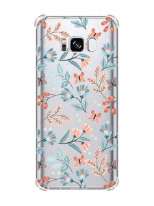 Чохол з потовщеними кутами на Samsung Galaxy S8 :: Квітковий фон (принт 370)