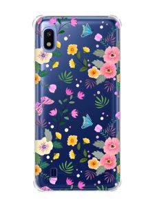 Чохол з потовщеними кутами на Samsung Galaxy A10 (2019)/A105 :: Квітковий фон (принт 369)