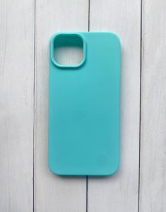 Матовий силіконовий чохол на iPhone 15 Бірюзовий