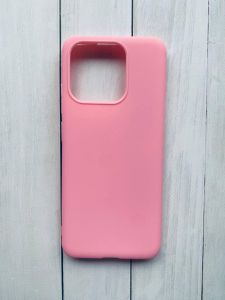 Силіконовий матовий чохол на Xiaomi Redmi 12C Рожевий