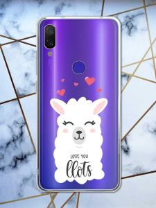 Прозорий чохол на Xiaomi Redmi Note 7/7 Pro :: Лама /принт 94/