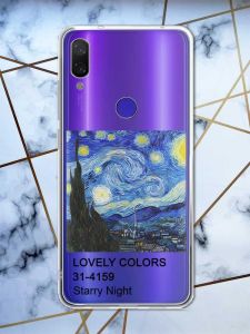 Прозорий чохол на Xiaomi Redmi Note 7/7 Pro :: Зоряна ніч /принт 74/