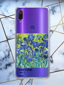 Прозорий чохол на Xiaomi Redmi Note 7/7 Pro :: Іриси /принт 75/