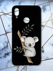 Матовий чохол з чорними боками на Xiaomi Redmi Note 7/7 Pro :: Коала /принт 132/