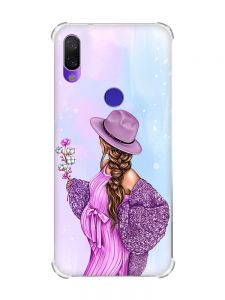 Чохол з потовщеними кутами на Xiaomi Redmi Note 7/7 Pro :: В очікуванні дівчинки /принт 223/