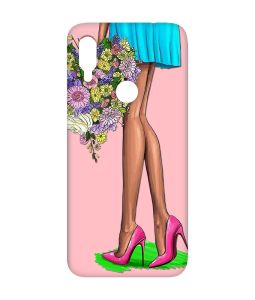 Матовий чохол з рожевими боками на Xiaomi Redmi Note 7/7 Pro :: Квітковий настрій /принт 226/