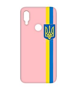 Матовий чохол з рожевими боками на Xiaomi Redmi Note 7/7 Pro :: Стрічка Україна /принт 253/