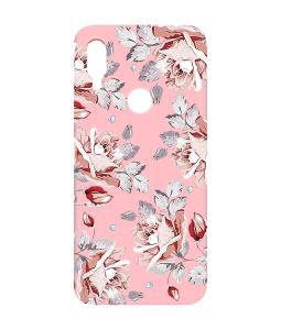 Матовий чохол з рожевими боками на Xiaomi Redmi Note 7/7 Pro :: Фон Троянди /принт 273/
