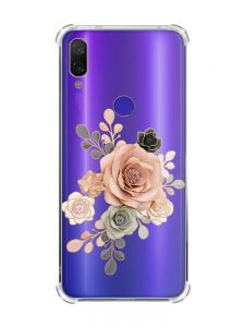 Чохол з потовщеними кутами на Xiaomi Redmi Note 7/7 Pro :: Троянди /принт 275/